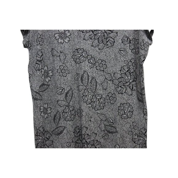 J Jill Wearever Collection Dress Large Petite Floral Stretch Preppy Casual - Picture 10 of 13